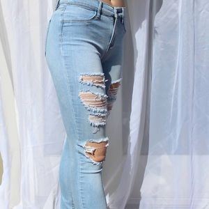 Pacsun ripped light wash jeans